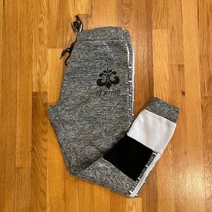 Dereon White, Black and Grey Jogger Sweatpants